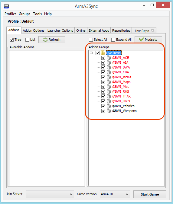 arma 3 sync repository http